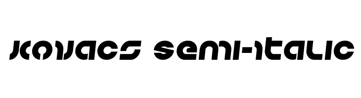 Kovacs Semi-Italic  免费字体下载