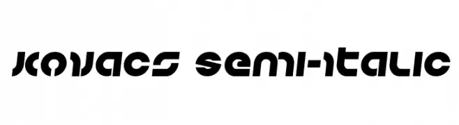 Kovacs Semi-Italic  フリーフォントのダウンロード