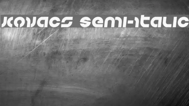 Kovacs Semi-Italic Font examples