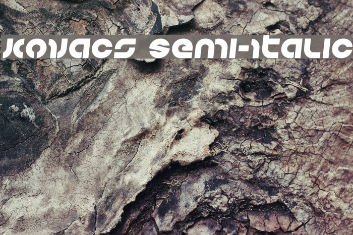 Kovacs Semi-Italic Example 3