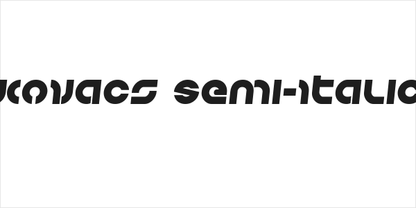 Kovacs Semi-Italic Logo