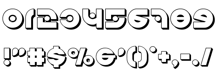 Kovacs Spot 3D Font OTHER CHARS