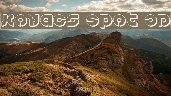Kovacs Spot 3D Font examples