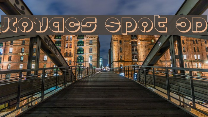 Kovacs Spot 3D Font examples