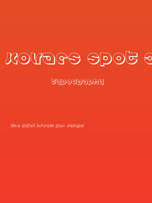 Kovacs Spot 3D Poster