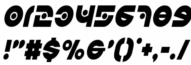 Kovacs Spot Condensed Italic Font OTHER CHARS