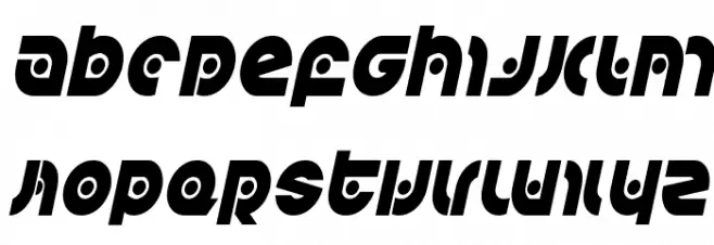 Kovacs Spot Condensed Italic Schriftart Groß