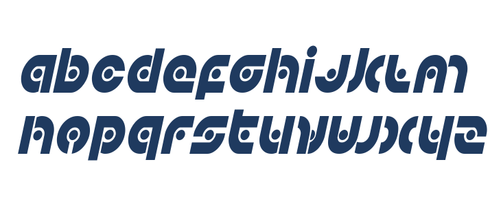 Kovacs Spot Condensed Italic Lowercase