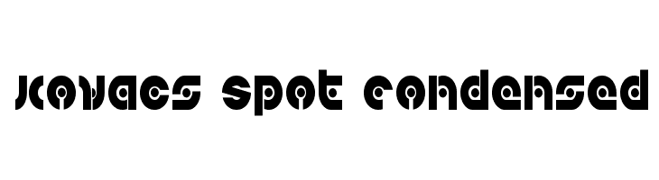 Kovacs Spot Condensed  免费字体下载
