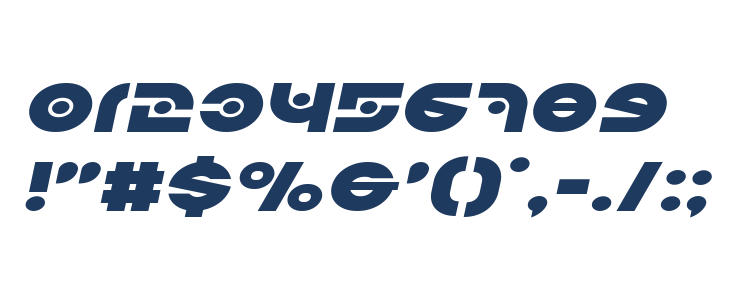 Kovacs Spot Expanded Italic Other Characters