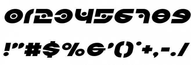 Kovacs Spot Expanded Italic Font OTHER CHARS