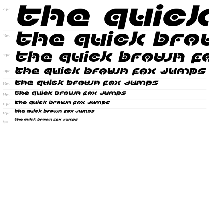 Kovacs Spot Expanded Italic Waterfall