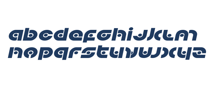 Kovacs Spot Expanded Italic Lowercase