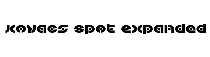 Kovacs Spot Expanded  フリーフォントのダウンロード
