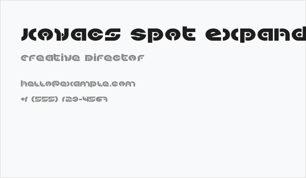 Kovacs Spot Expanded Business Card