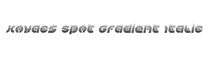 Kovacs Spot Gradient Italic  免费字体下载