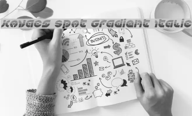 Kovacs Spot Gradient Italic Font examples