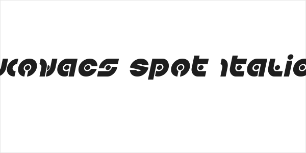 Kovacs Spot Italic Logo