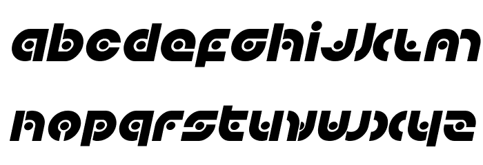 Kovacs Spot Italic Font LOWERCASE