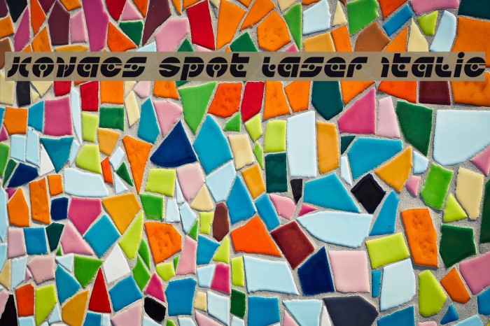 Kovacs Spot Laser Italic Font examples