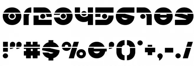 Kovacs Spot Laser Font OTHER CHARS