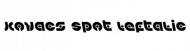 Kovacs Spot Leftalic  Скачать бесплатные шрифты