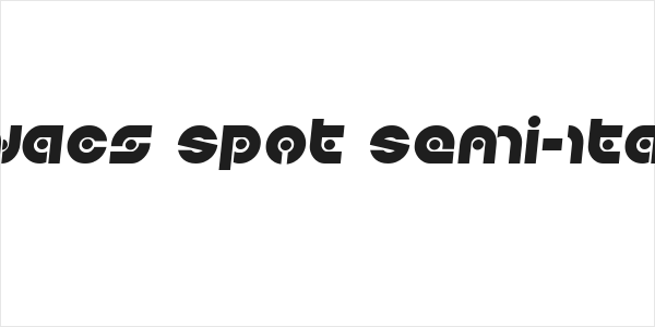 Kovacs Spot Semi-Italic Logo