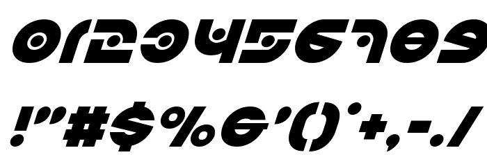 Kovacs Spot Super-Italic Font OTHER CHARS