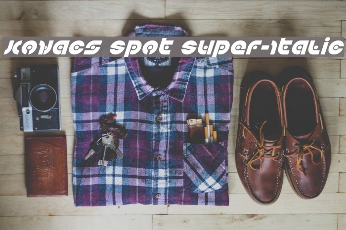 Kovacs Spot Super-Italic Font examples