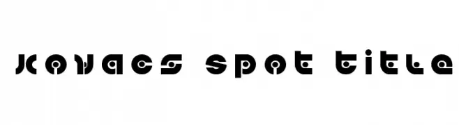 Kovacs Spot Title  Frei Schriftart Herunterladen