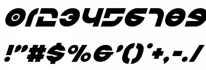 Kovacs Super-Italic Font OTHER CHARS