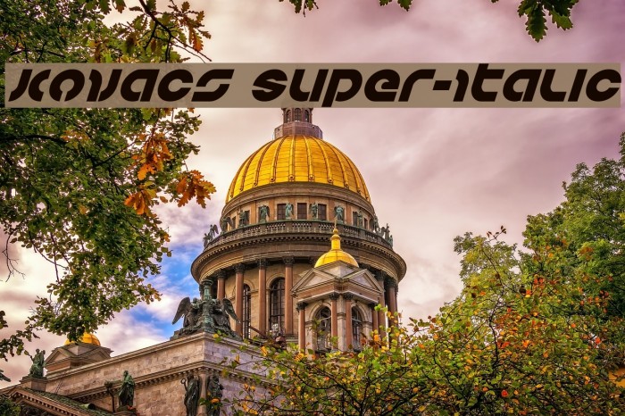 Kovacs Super-Italic Example 2