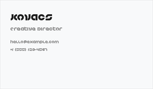 Kovacs Business Card