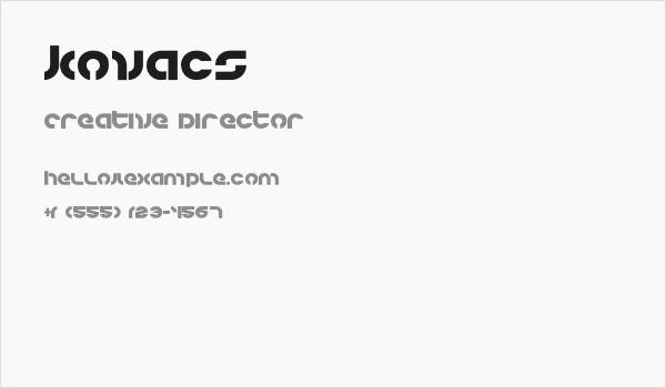 Kovacs Business Card