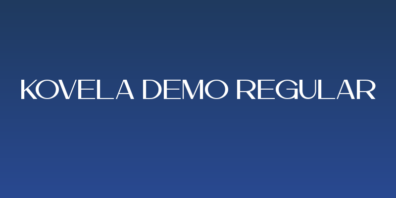 Kovela DEMO Regular Social Header
