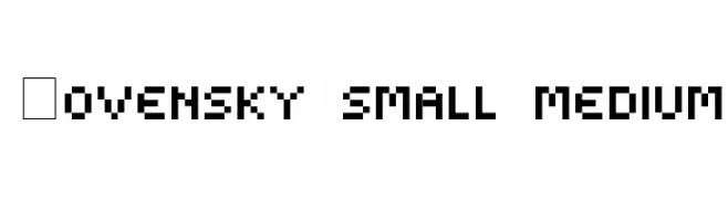 Kovensky small medium  Frei Schriftart Herunterladen