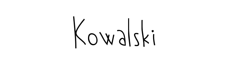 Kowalski  Free Fonts Download