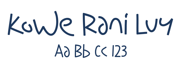 Kowe Rani Luy Font Preview