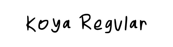 Koya Regular  Frei Schriftart Herunterladen