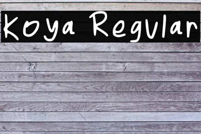 Koya Regular Example 1