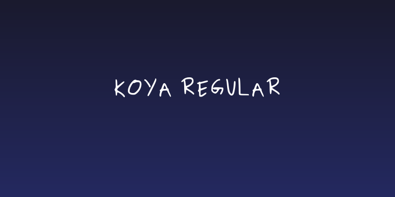 Koya Regular Social Header