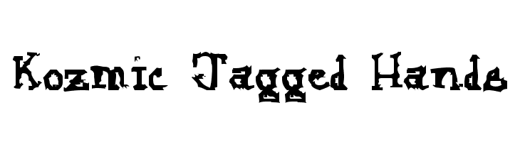 Kozmic Jagged Hands  नि: शुल्क फ़ॉन्ट्स डाउनलोड