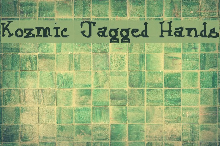 Kozmic Jagged Hands Font examples