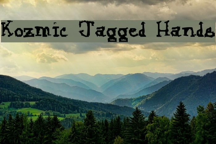 Kozmic Jagged Hands Font examples