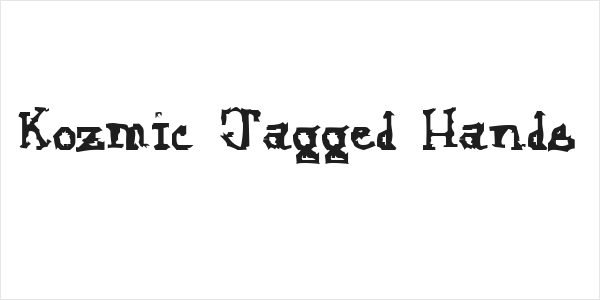 Kozmic Jagged Hands Logo