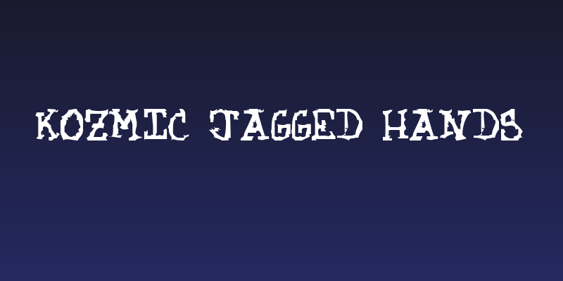 Kozmic Jagged Hands Social Header