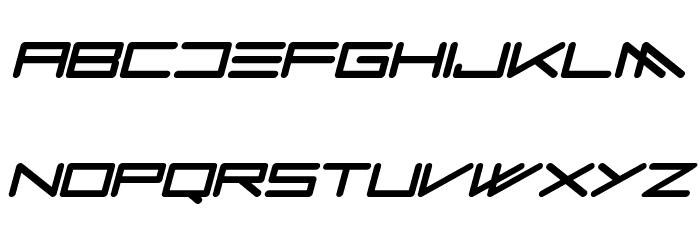 Kozmik Vibez Italic Font LOWERCASE