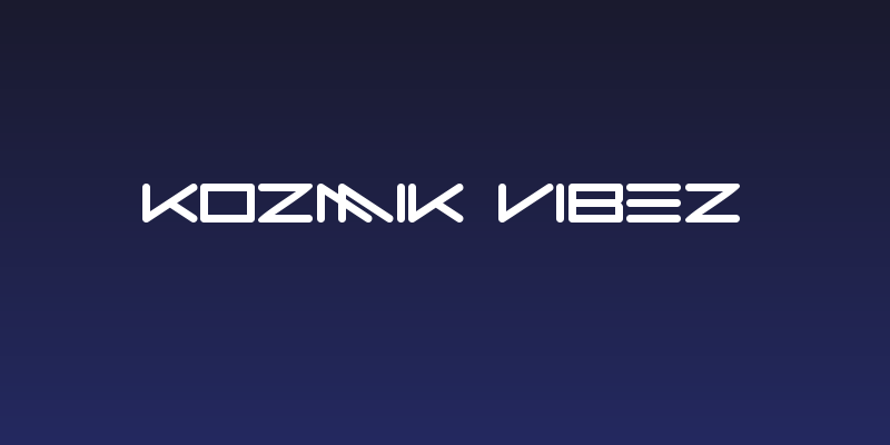 Kozmik Vibez Social Header