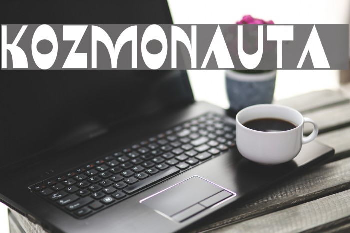 Kozmonauta 2 Font examples