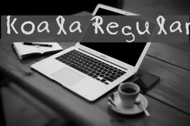 koala Regular Font examples